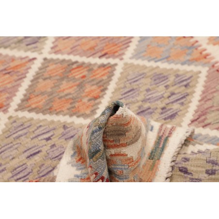 Tappeto Kilim Afghanistan marrone bianco 103x190