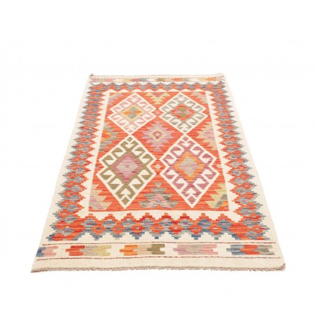 Tappeto Kilim Afghanistan marrone rosso 100x192