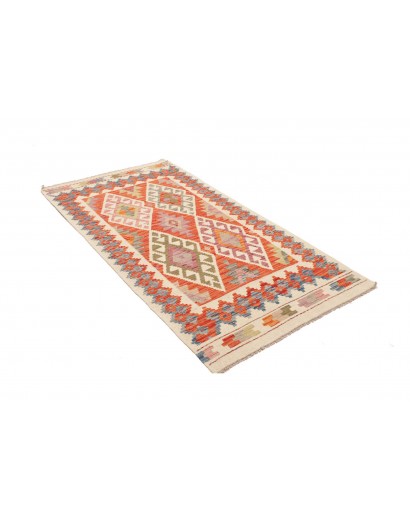 Tappeto Kilim Afghanistan marrone rosso 100x192