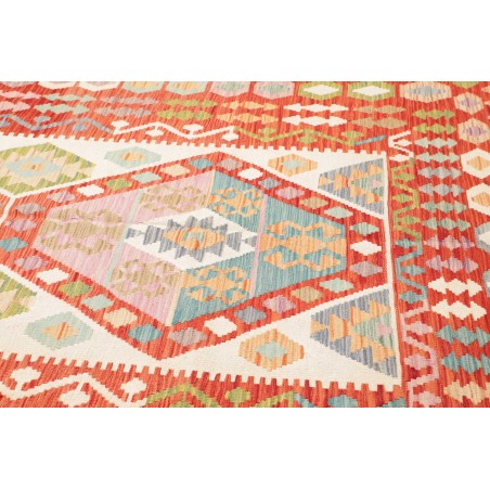 Tappeto Kilim Afghanistan marrone rosso 210x301