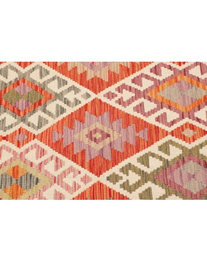 Tappeto Kilim Afghanistan marrone rosso 100x192