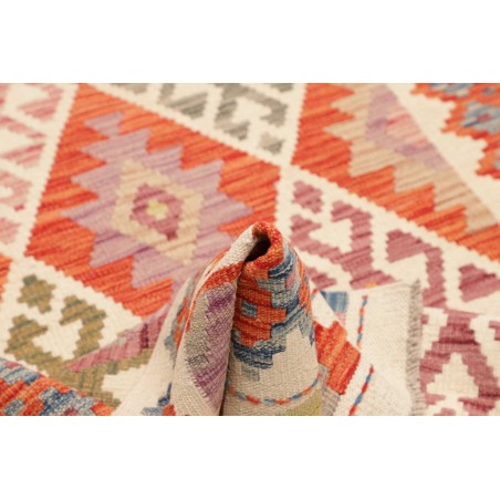 Tappeto Kilim Afghanistan marrone rosso 100x192