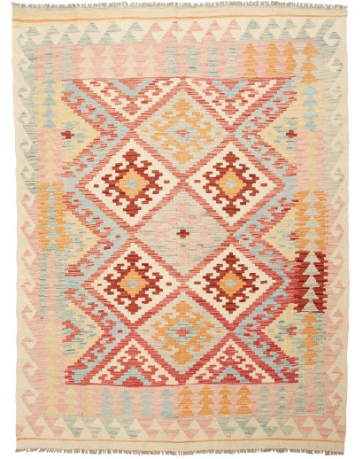Tappeto Kilim Afghanistan giallo marrone 153x204