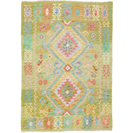 Tappeto Kilim Afghanistan marrone beige 133x188