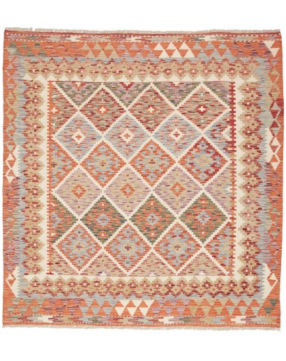 Tappeto Kilim Afghanistan marrone 153x160
