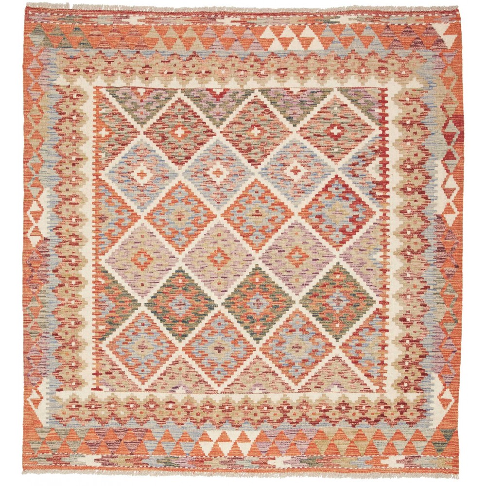 Tappeto Kilim Afghanistan marrone 153x160