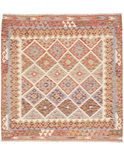 Tappeto Kilim Afghanistan marrone 150x152