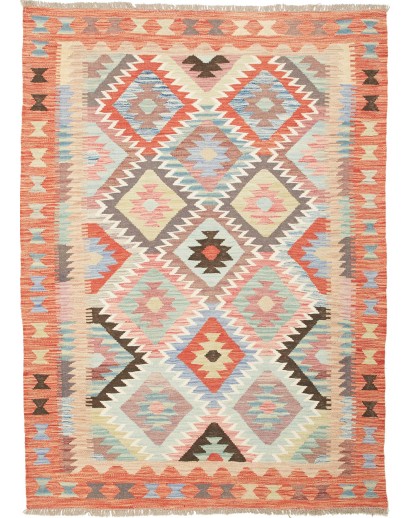 Tappeto Kilim Afghanistan marrone 126x180