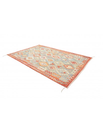 Tappeto Kilim Afghanistan beige bianco 198x296