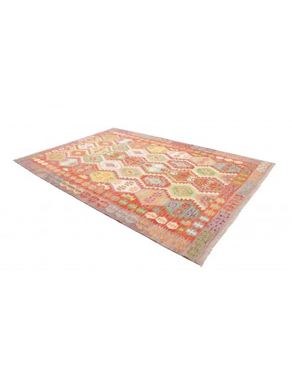 Tappeto Kilim Afghanistan marrone bianco 212x306