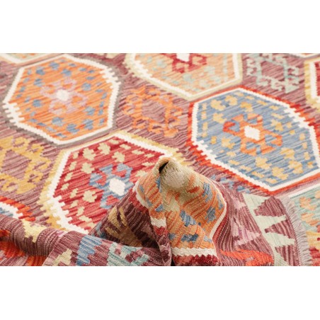 Tappeto Kilim Afghanistan marrone beige 204x290