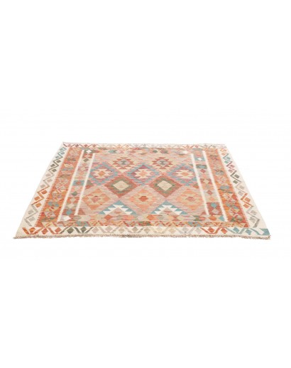 Tappeto Kilim Afghanistan marrone beige 161x149