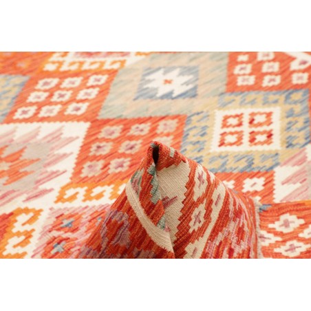 Tappeto Kilim Afghanistan marrone giallo 198x299