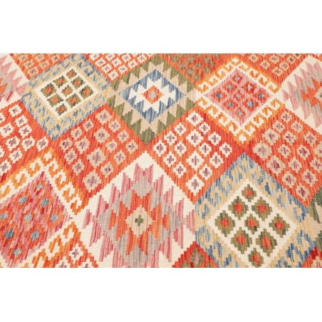 Tappeto Kilim Afghanistan arancione beige 203x300