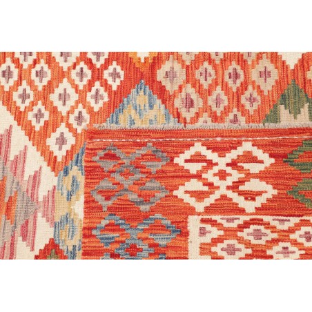 Tappeto Kilim Afghanistan arancione beige 203x300