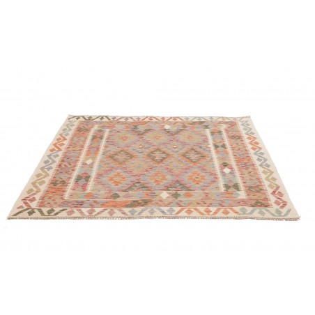 Tappeto Kilim Afghanistan marrone 154x146