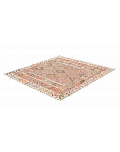 Tappeto Kilim Afghanistan marrone 154x146