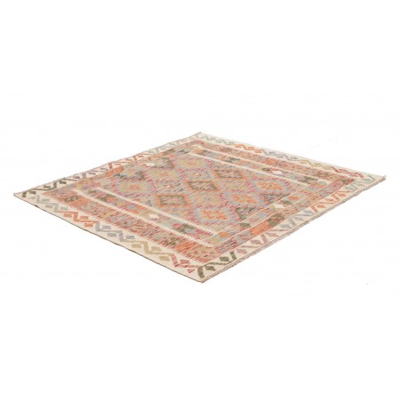 Tappeto Kilim Afghanistan marrone 154x146