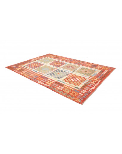 Tappeto Kilim Afghanistan marrone 200x287