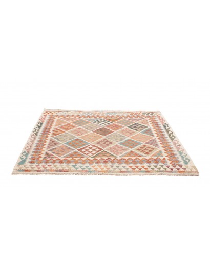 Tappeto Kilim Afghanistan beige marrone 161x151