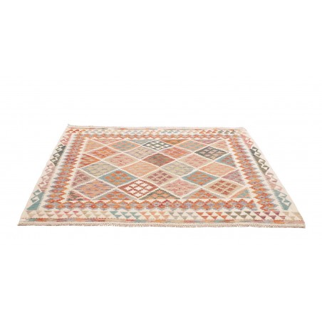 Tappeto Kilim Afghanistan beige marrone 161x151