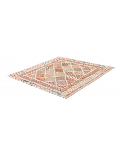 Tappeto Kilim Afghanistan beige marrone 161x151