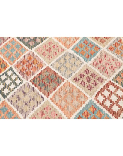 Tappeto Kilim Afghanistan beige marrone 161x151