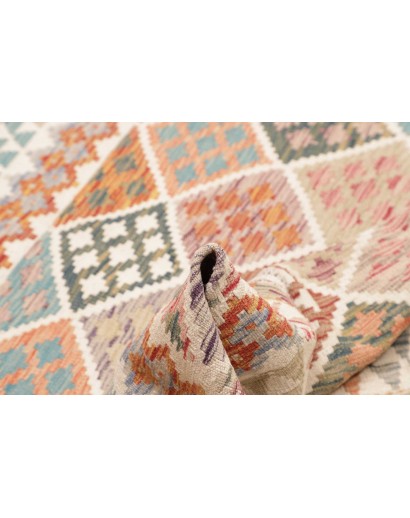 Tappeto Kilim Afghanistan beige marrone 161x151