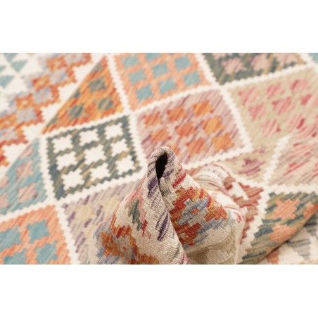 Tappeto Kilim Afghanistan beige marrone 161x151