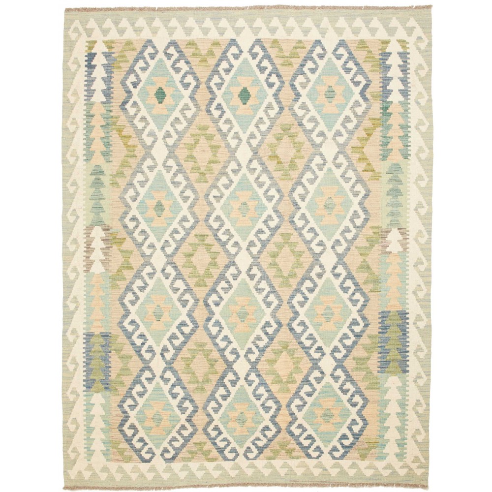 Tappeto Kilim Afghanistan beige bianco 154x199