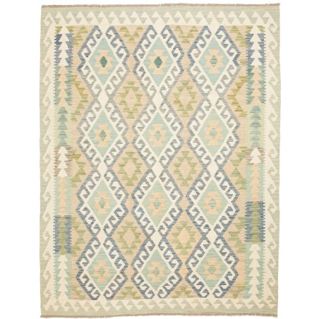 Tappeto Kilim Afghanistan beige bianco 154x199