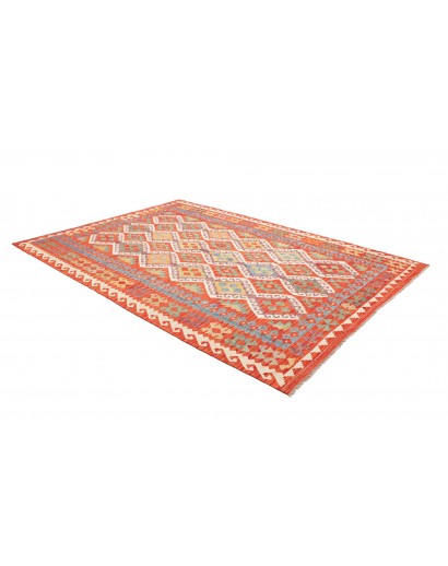 Tappeto Kilim Afghanistan arancione giallo 209x289