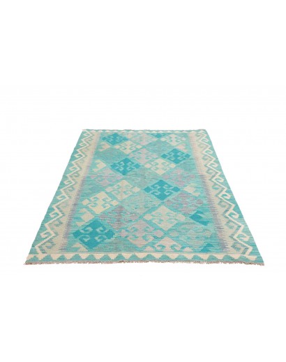 Tappeto Kilim Afghanistan beige verde 121x178
