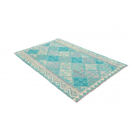 Tappeto Kilim Afghanistan beige verde 121x178