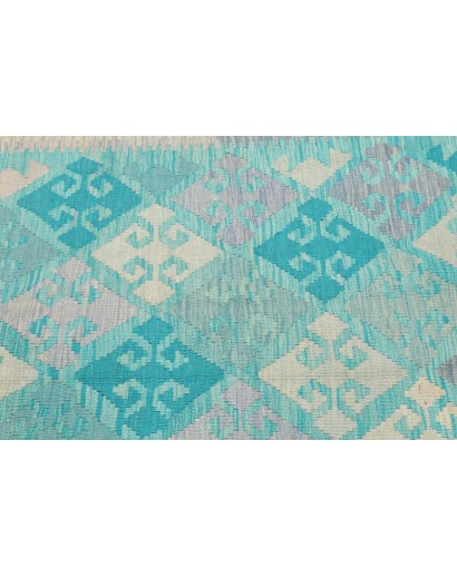 Tappeto Kilim Afghanistan beige verde 121x178