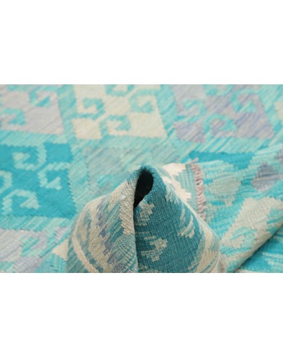 Tappeto Kilim Afghanistan beige verde 121x178