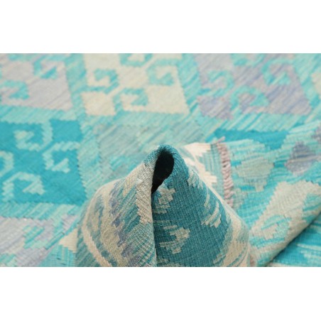 Tappeto Kilim Afghanistan beige verde 121x178