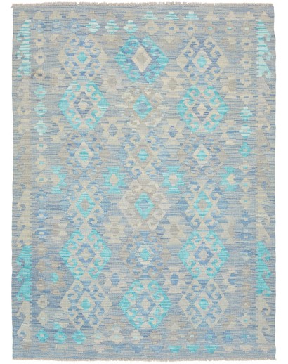 Tappeto Kilim Afghanistan beige bianco 127x171