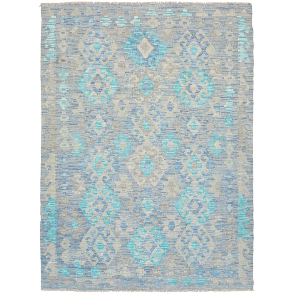 Tappeto Kilim Afghanistan beige bianco 127x171