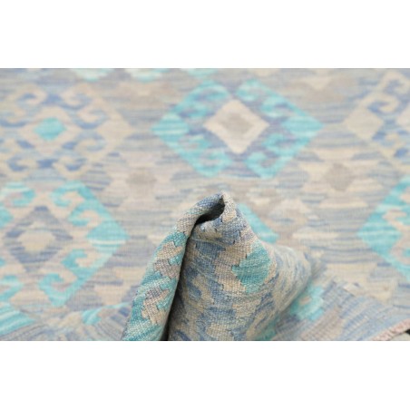 Tappeto Kilim Afghanistan beige bianco 127x171