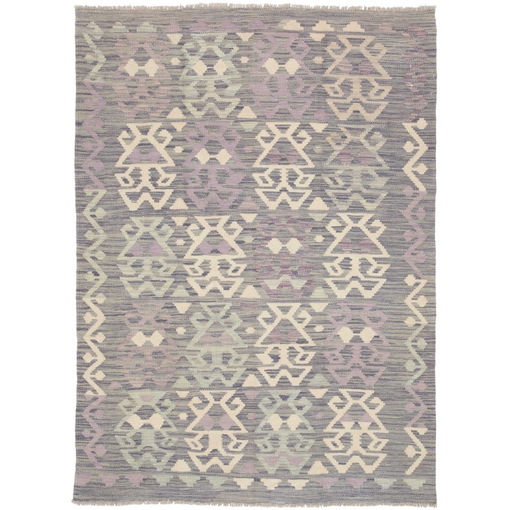Tappeto Kilim Afghanistan azzurro 126x174