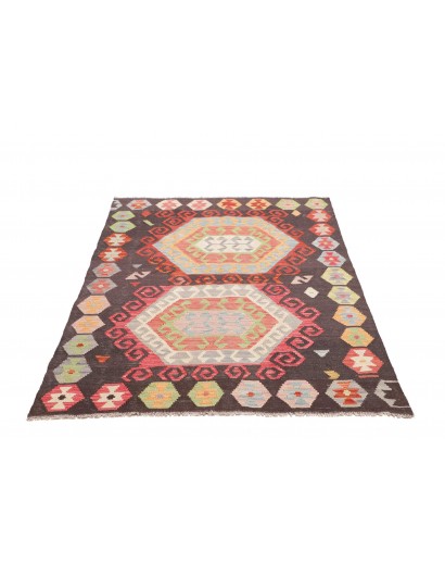Tappeto Kilim Afghanistan azzurro beige 121x179