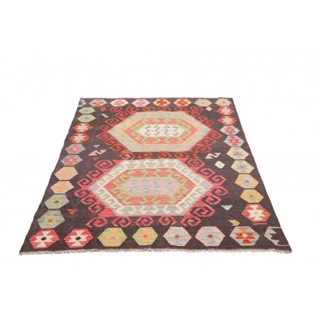 Tappeto Kilim Afghanistan azzurro beige 121x179