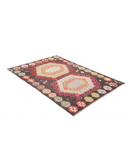 Tappeto Kilim Afghanistan azzurro beige 121x179