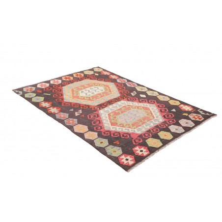 Tappeto Kilim Afghanistan azzurro beige 121x179