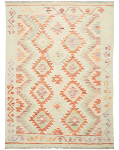 Tappeto Kilim Afghanistan giallo arancione 153x208
