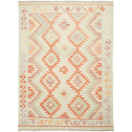 Tappeto Kilim Afghanistan giallo arancione 153x208