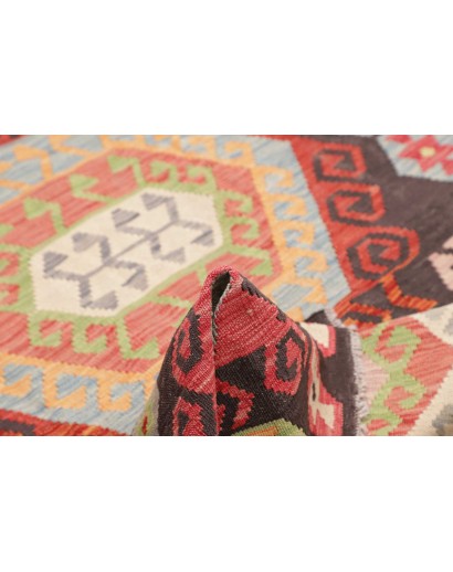 Tappeto Kilim Afghanistan azzurro beige 121x179