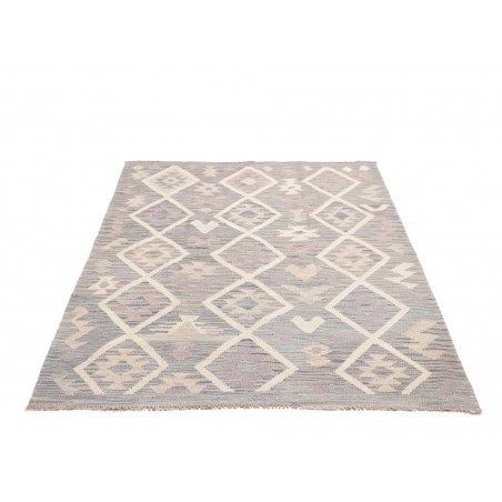 Tappeto Kilim Afghanistan beige bianco 127x173