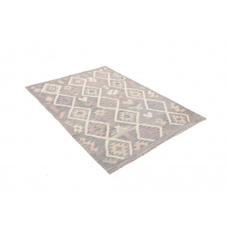 Tappeto Kilim Afghanistan beige bianco 127x173